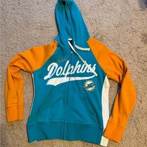 NFL Teal and White Women's Hoodie